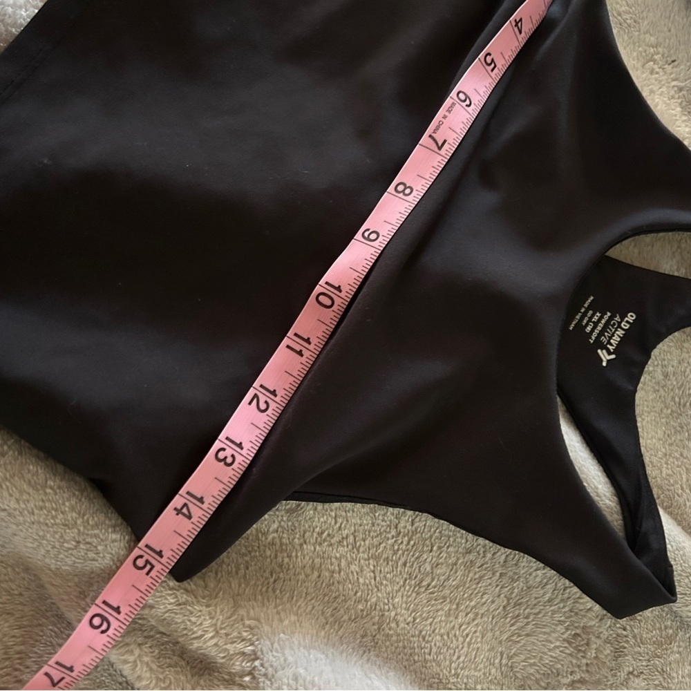 Like new size XXL/18 youth Old Navy Go Dry Black Racerback longline bra. - Picture 5 of 7